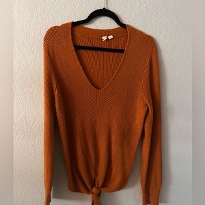 Anthropologie orange sweater by Moth for Anthropologie